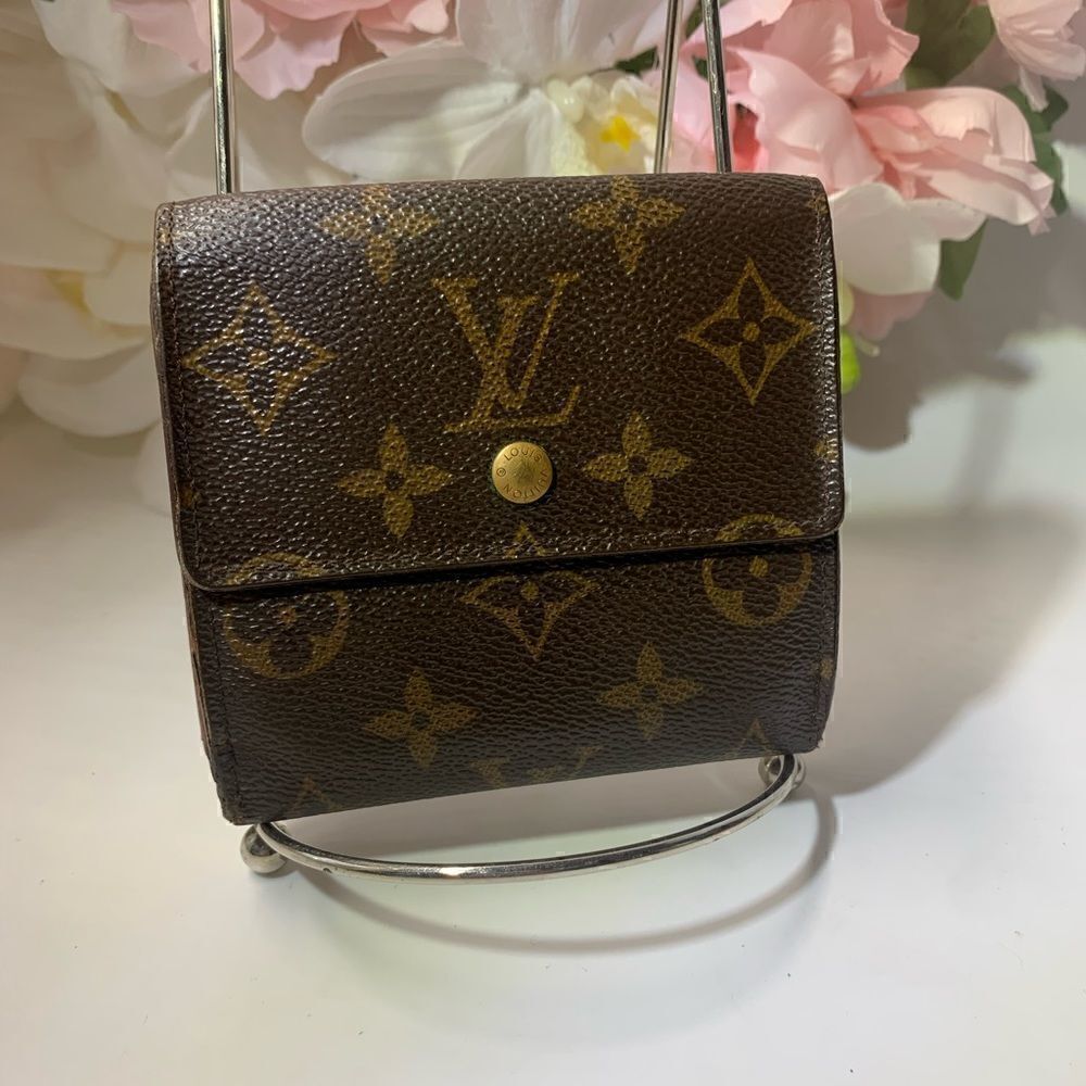Authentic Louis Vuitton Monogram Elise Compact Wallet